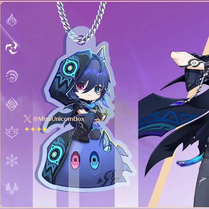 Slime Character Keychain Genshin Impact Inspired