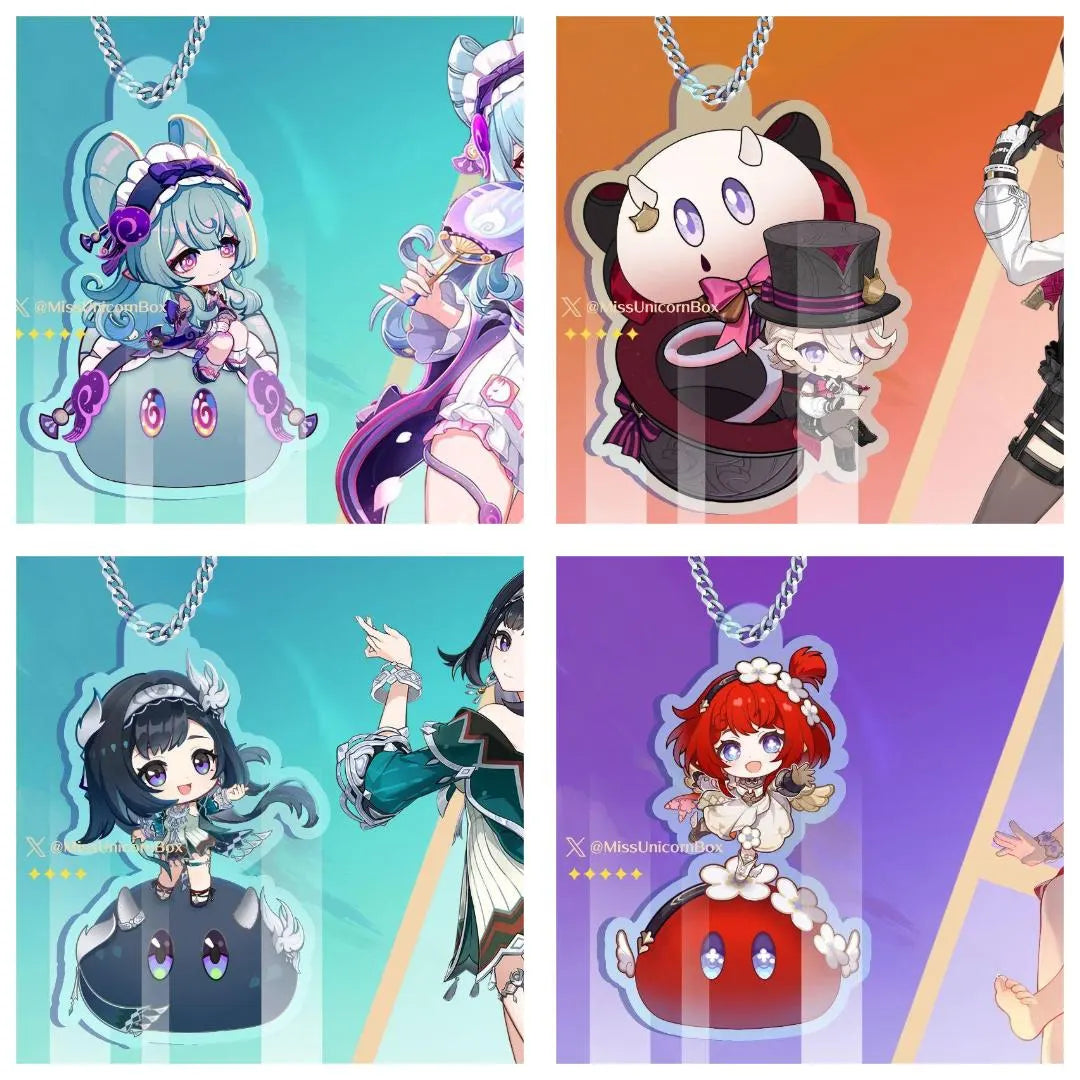 Slime Character Keychain Genshin Impact Inspired